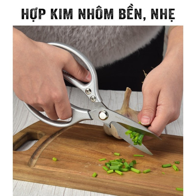 Kéo Nhật SK5 ,kéo nhà bếp  đa năng , cắt thực phẩm , lưỡi thép siêu bén cán nhựa chịu lực tốt
