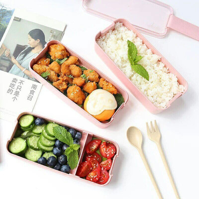 Hộp Đựng Cơm Văn Phòng, Cặp Lồng Cơm Lúa Mạch 3 Tầng Tặng Kèm Thìa Lúa Mạch - Hàng Loại 1 - Chính Hãng MINIIN