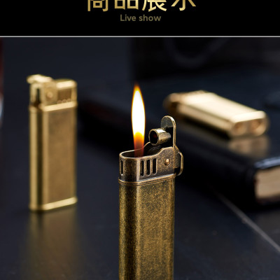 Vỏ Hột Quẹt Bật Lửa Xăng Đá Đánh Lửa Tự Động YuBang YB-JF Thiết Kế Mới Đẹp Độc Lạ - Dùng Xăng Bấc Đá Cao Cấp