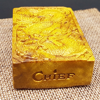 Vỏ Hột Quẹt Bật Lửa Xăng Đá Gỗ Chief CF1049 Thiết Kế Đẹp Độc Lạ - Dùng xăng bấc đá cao cấp