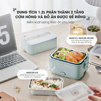 Hộp cơm điện Bear SB-HC12L - Hàng chính hãng