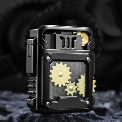 Vỏ Hột Quẹt Bật Lửa Xăng Đá Chief CF-315 Thiết Kế 2 Đầu Tim/Bấc Động Cơ Lộ Thiên Cực Đẹp - Nhiều Màu