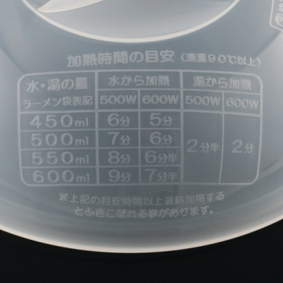 Bát tô dùng trong lò vi sóng 1200ml, kèm nắp nhựa được thiết kế khít giúp thức ăn không bị tiếp xúc với không khí - nội địa Nhật Bản