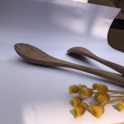 Thìa/Muỗng gỗ Óc Chó nhập khẩu Mỹ cao cấp (CTH523) Dùng múc giá vị, Muỗng ăn cơm, decor trang trí, chụp ảnh