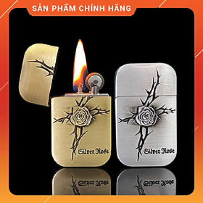 Vỏ Hột Quẹt Bật Lửa Xăng Đá HG05-HH Họa Tiết Hoa Hồng Độc Lạ - Nhiều màu