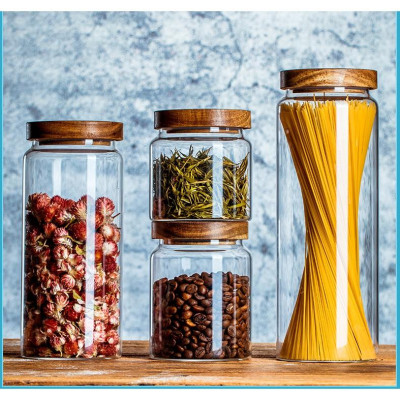 (SẴN) Hũ thủy tinh trơn đựng đồ khô 5 kích cỡ, hũ thủy tinh cao cấp, hũ đựng đồ khô 
