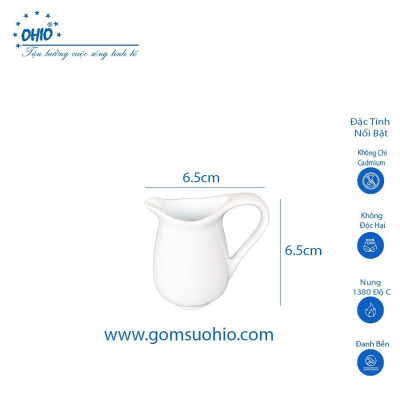 Bình Sữa 85 ml Sứ Trắng OHIO