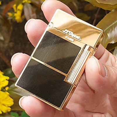 Vỏ Hột Quẹt Bật Lửa Upon D152V Họa Tiết Nền Đen Vàng Tuyệt Đẹp, Sủ Dụng Ga Đá Cao Cấp