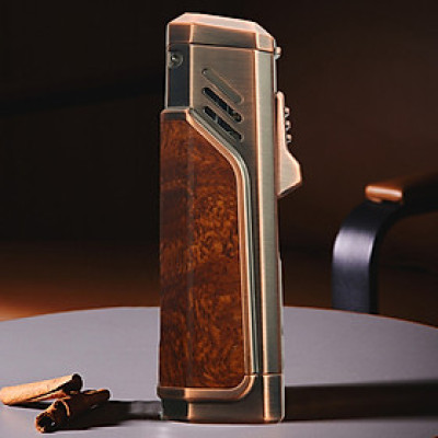 Vỏ Hột Quẹt Bật Lửa Gas Honets BCZ-784 Khò 3 Tia Mạnh Mẽ Có Đục Xi Gà - Nhiều Màu