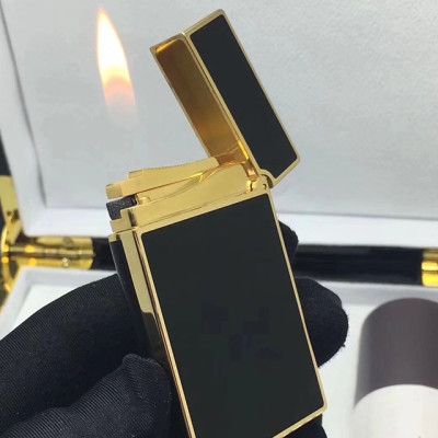 Vỏ Hột Quẹt Bật Lửa Upon D193 Họa Tiết Sơn Mài Đen Viền Vàng Họa Tiết Chân Dung Cô Gái Tuyệt Đẹp - Dùng Ga Đá Cao Cấp