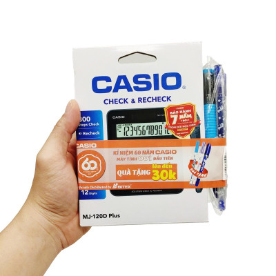 Máy Tính Văn Phòng Casio MJ 120D Plus - Kèm Quà Chất 04