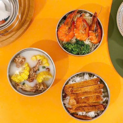 Bát Inox Kèm Thìa Chống Nóng Dày Dặn Cho Bé Ăn Dặm In Hình Con Vật Ngộ Nghĩnh - HÀNG CHÍNH HÃNG MINIIN