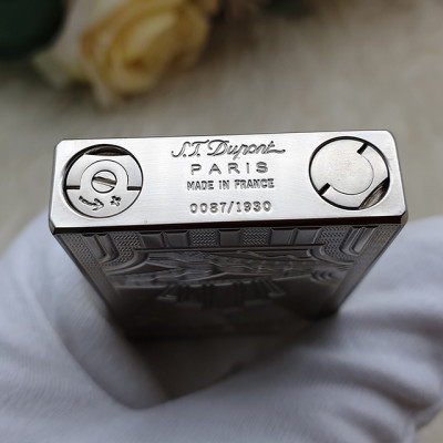 Vỏ Hột Quẹt Bật Lửa Upon Khắc Chìm 3D Dòng Sông Seine D87T Màu Bạc - Dùng Gas Đá Cao Cấp