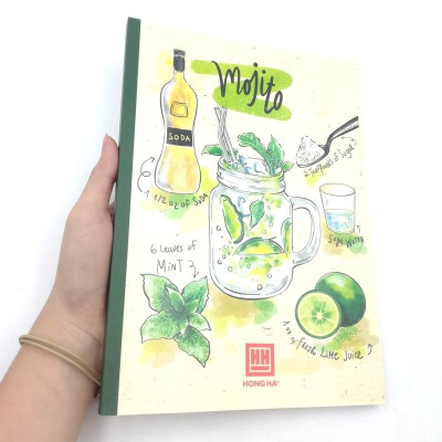 Vở Cocktail - 4 Ly Ngang 200 Trang ĐL 70g/m2 - Hồng Hà (Mẫu Màu Giao Ngẫu Nhiên)