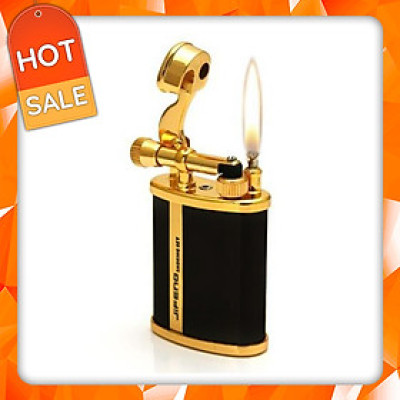 Vỏ Hột Quẹt Bật Lửa Xăng Bấc Đá Jifeng JF-018B Bằng Đồng Sơn Mài Nền Đen