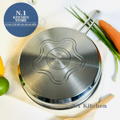 Chảo inox cao cấp Korkmaz Perla 24cm- A1659 - Hàng Chính Hãng