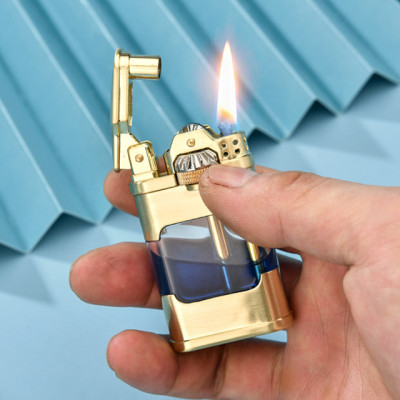 Vỏ Hột Quẹt Bật Lửa Xăng Bấc Đá Lộ Thiên Hiển Thị Mức Nhiên Liệu Đẹp Độc Lạ Tiện Dụng Chief CF232 - Nhiều Màu