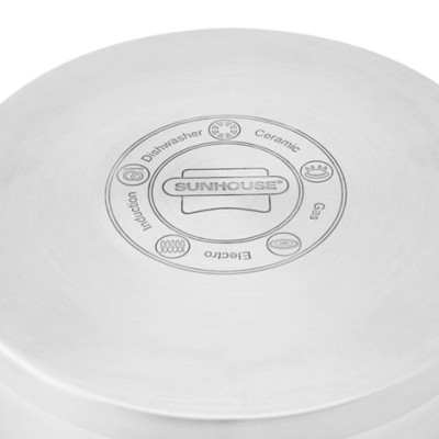 Bộ Nồi Inox Sunhouse Mama cao cấp 5 đáy SH784 (16cm, 20cm, 24cm) - Dùng cho mọi loại bếp - Hàng chính hãng