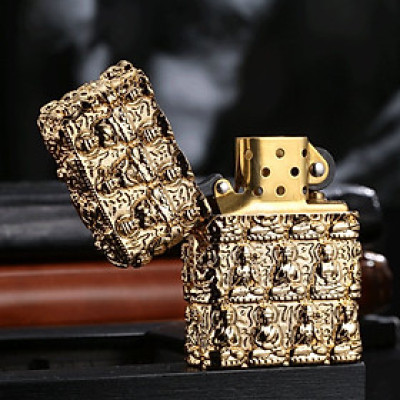 Vỏ Hột Quẹt Bật Lửa Xăng Đá Zorro Z91167 Họa Tiết Hình Tượng Phật 3D