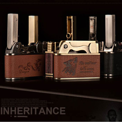 Vỏ Hột Quẹt Bật Lửa Jobon ZB-612E Xăng Đá Bọc Da Cực Đẹp