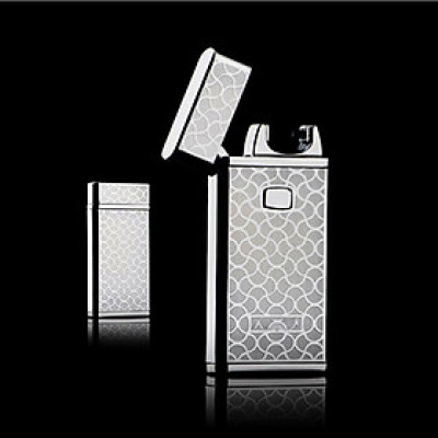 Vỏ Hột Quẹt Bật Lửa Sạc Điện Cổng USB Jobon 828A - Lưới Nhện Đẹp Độc Lạ