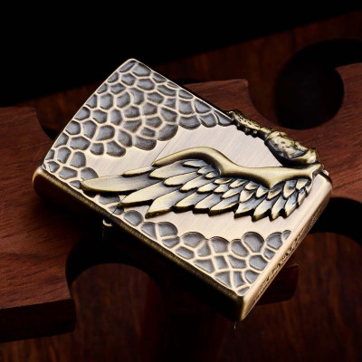 Vỏ Hột Quẹt Bật Lửa Xăng Đá Zorro Z9837 Họa Tiết emblem gõ búa - Dùng Xăng Bấc Đá Cao Cấp