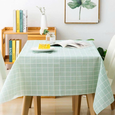 Khăn Trải Bàn In Hoa Văn Sọc Caro  180cm  x 140cm – Trang Trí Không Gian Bếp Thanh Lịch & Hiện Đại