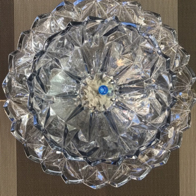 BỘ 2 ĐĨA ĐỤNG HOA QUẢ THỦY TINH CAO CẤP - ANTH631