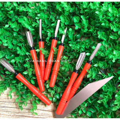 Bộ Tỉa Rau Củ Nghệ Thuật 8 Món. Chuyên phục vụ Sp Gia dụng, Khuôn làm bánh, Dụng cụ học Sinh, Nhà hàng, Quán ăn, Gia dụn