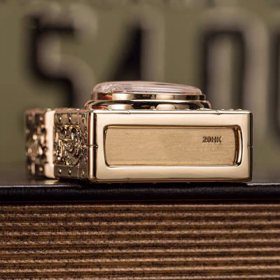 Vỏ Hột Quẹt Bật Lửa Xăng Zorro Z-KJ1011 Hoa Văn Cổ Sang Trọng & Vòng Xoay Roulette Đẹp Độc Lạ - Dùng Xăng Bấc Đá