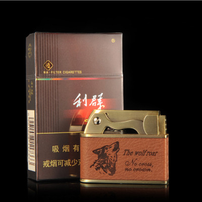 Vỏ Hột Quẹt Bật Lửa Jobon ZB-612E Xăng Đá Bọc Da Cực Đẹp