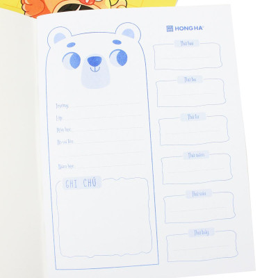 Tập Class Happy Day - 4 Ô Ly Vuông - 96 Trang 58gsm - Hồng Hà 0350 (Mẫu Bìa Giao Ngẫu Nhiên)