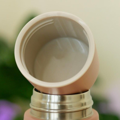 Bình giữ nhiệt Lock&Lock 505ml Maman Cup Vacuum Bottle Màu Hồng LHC1487PIK - Hàng chính hãng, nắp dùng làm cốc nước uống - JoyMall