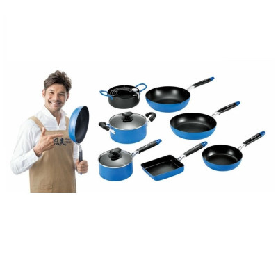 Nồi chống dính cao cấp 5 lớp đáy từ Show-A, hợp kim nhôm cao cấp phủ 3 lớp chống dính PFLUON bền bỉ - nội địa Nhật Bản