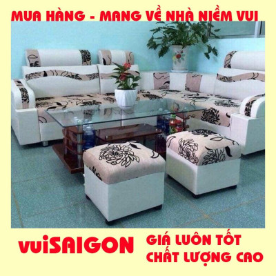 Ghế sopha nệm mút chữ L , tặng 1 bàn và 2 đôn . Mẫu mã hiện đại trẻ trung, phù hợp mọi gia đình. Giá gốc tại xưởng