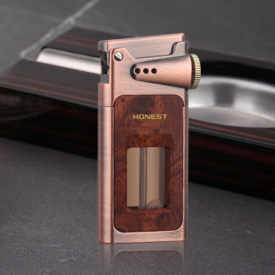 Vỏ Hột Quẹt Bật Lửa Xăng Đá Honest BCZ-805 Thiết Kế Lộ Thiên-Tặng Đá Lửa