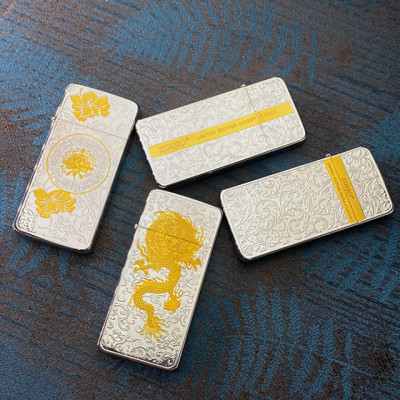 Vỏ Hột Quẹt Bật Lửa Zorro ZS5 Khắc họa tiết hoa văn đẹp độc lạ - Dùng Xăng Đá Cao Cấp