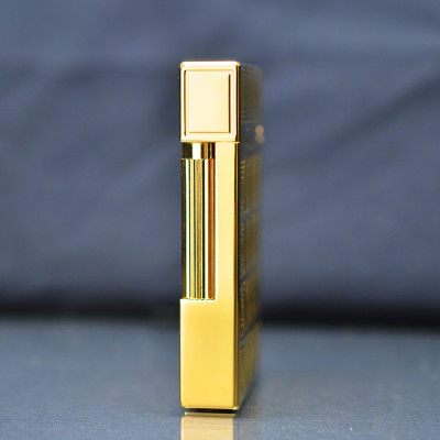 Vỏ Hột Quẹt Bật Lửa Gas Đá S.T Upon D59V Thiết Kế Họa Tiết Ô Vuông 3D Độc Đáo - Dùng Gas Đá Cao Cấp