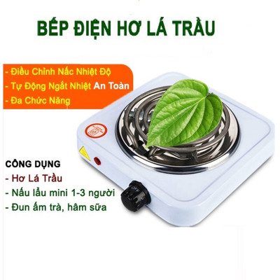 Bếp hơ lá trầu cho mẹ và bé sau sinh, bếp điện mini 1000W 