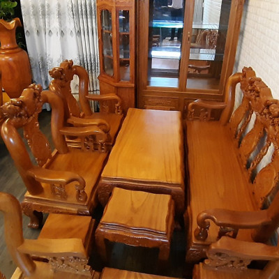 Bộ salon phòng khách Tundo 6 món tay 12