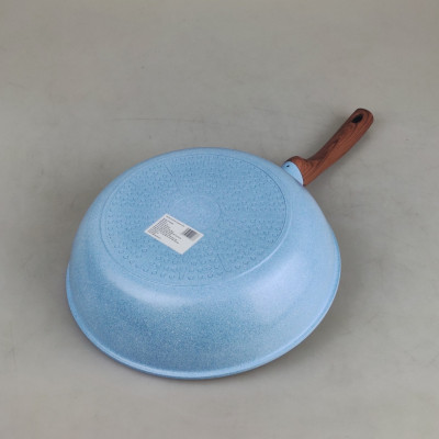 Chảo chống dính men đá xanh Sapphire 10 lớp Greencook GCP09 dùng được bếp ga, bếp hồng ngoại, bếp từ-Hàng chính hãng