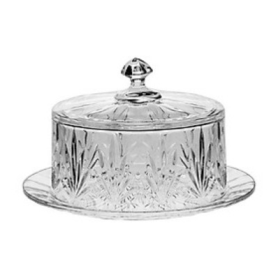 Đĩa Pha Lê có nắp Tulip Bohemia 23cm Hàng chính hãng