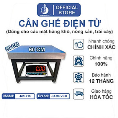 Cân Ghế Điện Tử JWI-710 - Mặt Bàn Cân 500x600MM