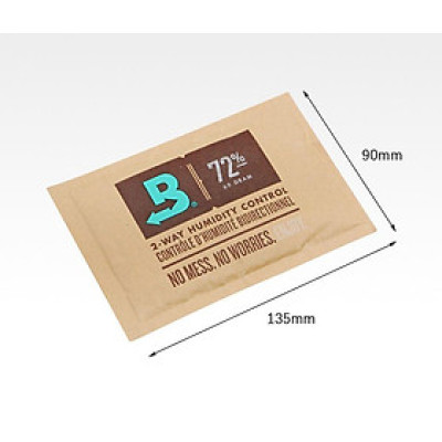 Túi dung dịch giữ ẩm ci ga Boveda điều khiển độ ẩm 2 chiều cực tốt 72%-60 gram