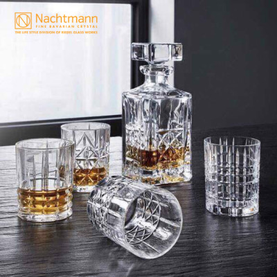 Bộ bình & ly pha lê whisky Nachtmann Highland 5 món - Hàng chính hãng Đức
