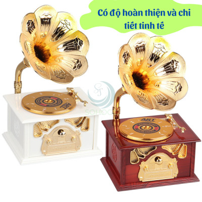 Hộp Nhạc Hoa Loa Kèn Cổ Điển Hộp Phát Nhạc Trang Trí Hình Hoa Loa Kèn Hộp Nhạc Vintage Hoa Loa Kèn Hộp Nhạc Hoa Nghệ Thuật – Phong Cách Retro Hộp Nhạc Decor Hoa Loa Kèn Sang Trọng