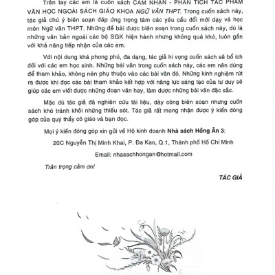 Cảm Nhận, Phân Tích Tác Phẩm Văn Học Ngoài Sách Giáo Khoa Ngữ Văn THPT - Tác Phẩm Thơ & Truyện (Dùng Chung Cho Các Bộ SGK Hiện Hành) - HA 
