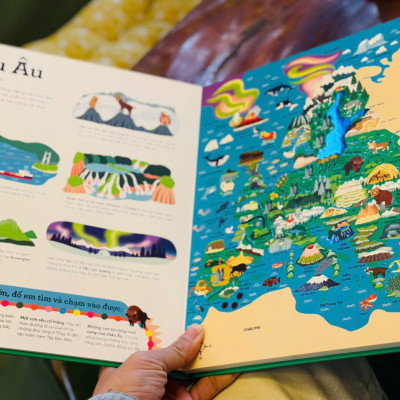 AT.LAS THẾ GIỚI: TẬP BẢN ĐỒ TƯƠNG TÁC – Julie Mercier – Hoàng Thủy dịch – NXB Kim Đồng