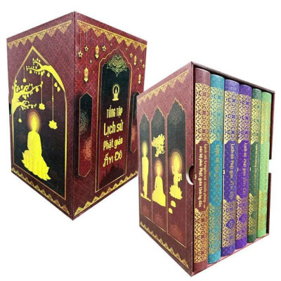 Sách - Tổng Tập Lịch Sử Phật Giáo Ấn Độ - Hộp 6 Cuốn Bìa Cứng - Vĩnh Nghiêm Book