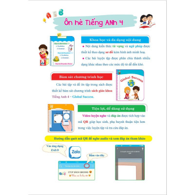 Ôn Hè Tiếng Anh Lớp 4 - Dành cho học sinh lớp 4 lên 5 - Bản Quyền